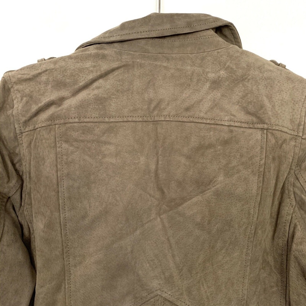 BLANKNYC Brown Suede Leather Moto Jacket - Picture 7 of 8